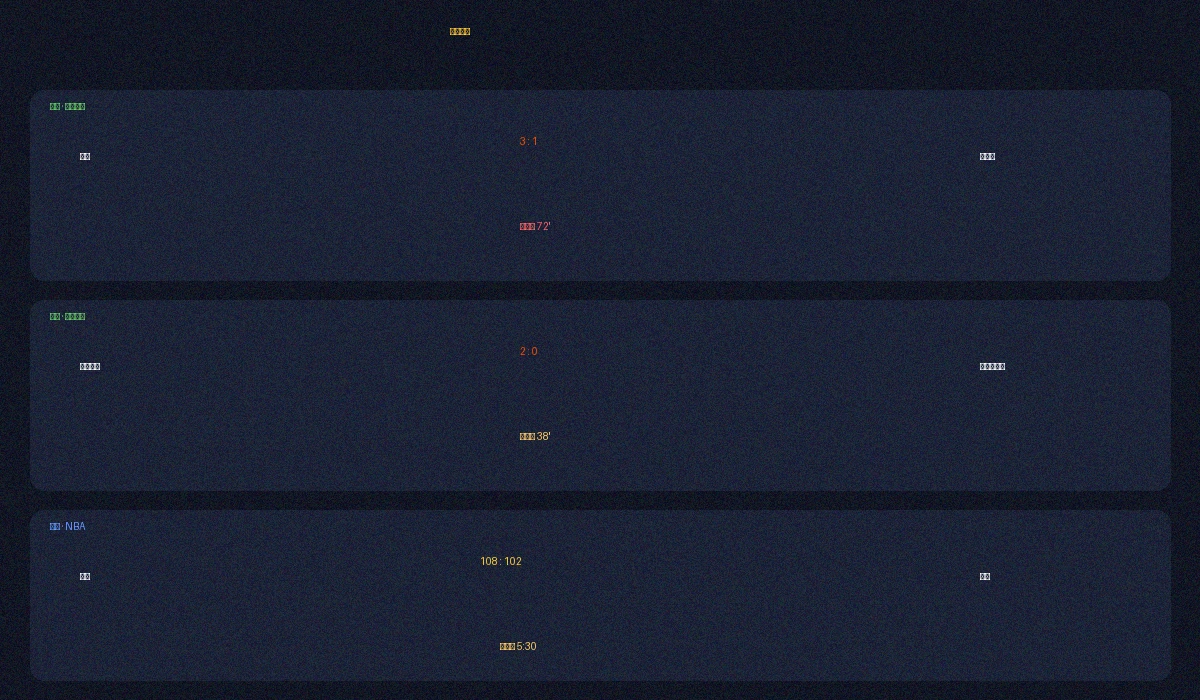 j9.com实时比分数据面板展示